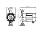 energiasäästlik tsirkulatsioonipump kütteveele IBO BETA-2 25-60 180mm