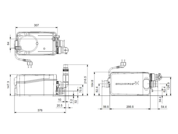 minipumpla Grundfos Sololift2 D-2 0,28kW 230V