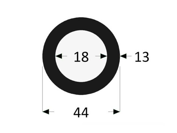 kummist toruisolatsioon K-Flex ø18 x 13mm latt 2m