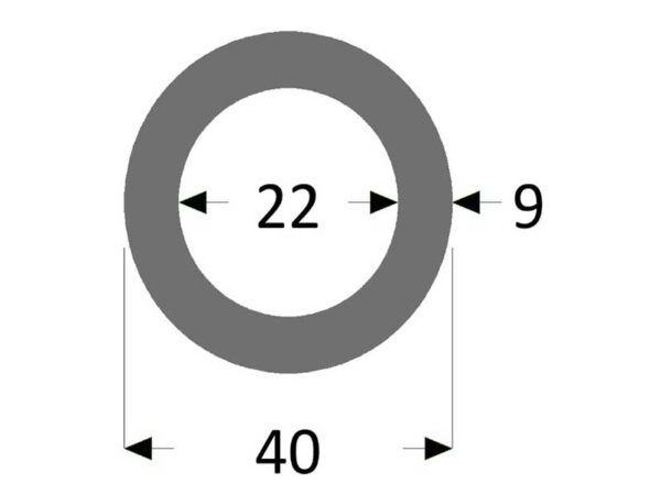 vaht- polüetüleenist toruisolatsioon ø22 x 9mm latt 2m