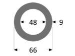 vaht- polüetüleenist toruisolatsioon ø48 x 9mm latt 2m