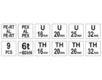 alupex presstangid kohvris Yato 16, 20, 25, 32mm