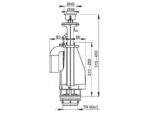 loputuskasti sisu AlcaPlast 2-süsteemne 3/6L