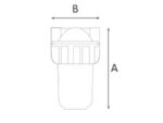 Veefilter Atlas Medium 5″ 1-ne, ½” ühendus