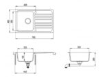 AquaSanita Notus SQ101AW köögivalamu 76,5 x 46,0cm Värvus: Alba (valge)