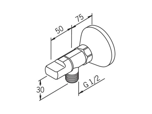 Oras pesumasinaventiil ¾”sk -½”vk 2170