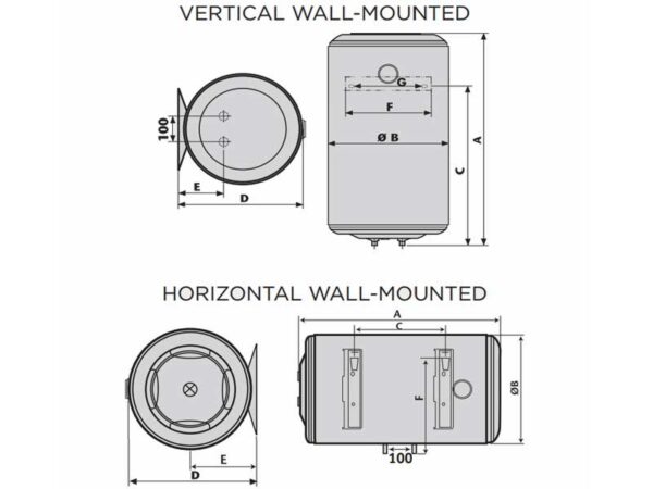 boiler Thermor Concept 50l horisontaalne