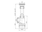 sifoon köögivalamule Ani Plast A0100 1.½” x 40mm restiga