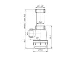 sifoon köögivalamule Ani Plast A0120 1.½” mutriga