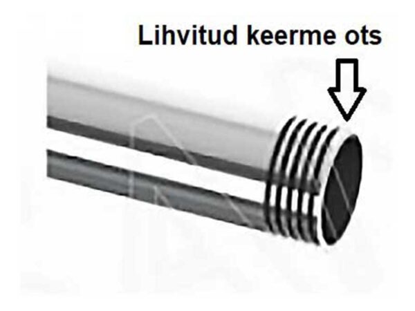 M-tüüpi roostevaba käterätikuivati H=500mm, L=400mm, d=1″