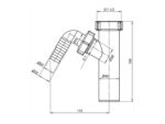 Ani Plast M140EU sifooni pesumasina väljavõte 1.½” x 40mm