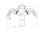 Ani Plast M145 sifooni pesumasina väljavõte 2-ne 1.½” x 40mm