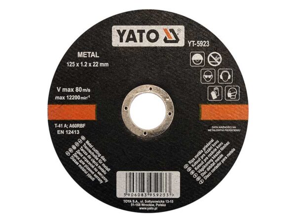 Yato lõikeketas metallile 125 x 1,2mm