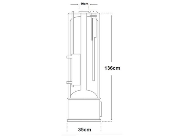 elektri-puukütte boiler Raveggi 80L