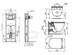 WC komplekt Ideal Standard ProSys Tesi must, 3-6 L