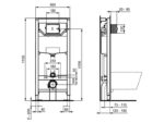 seinaraami Ideal Standard ProSys 120 komplekt mehaanilise loputusnupuga