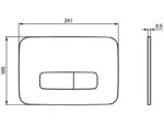 loputusnupp mehaaniline Ideal Standard Oleas M3/P3 matt valge