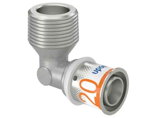 Uponor metall S-press Pluss põlv väliskeermega 20- ¾”