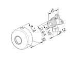 Oras nurgaliides suluga seinapealne sisekeere 1/2″ ja väliskeere 3/4″ 204021