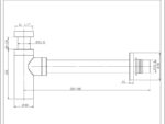 sifoon Nord valamule plast must 1.1/4″ x 32mm