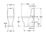 wc pott Gustavsberg Nautic 1546 2-süsteemne 2/4L kõrge allavooluga ilma prill-lauata