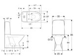 wc pott Ifö Spira 6260 RIMFREE 2-süsteemne allavooluga