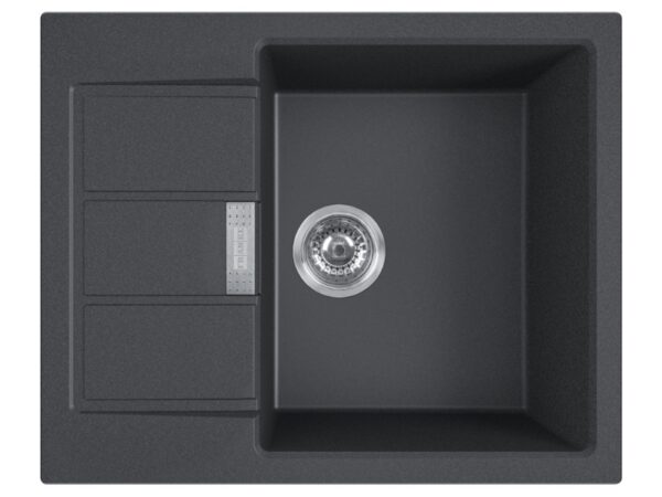 Franke Sirius 2 S2D 611-62 tektoniit köögivalamu nõrutusosaga 62x50cm carbon must 1430616339