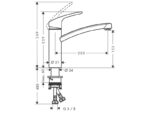 Hansgrohe Focus 160 kroom köögisegisti