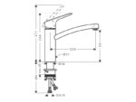 Hansgrohe Logis 160 kroom köögisegisti