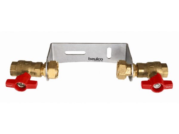Beulco konsool veearvesti paigaldamiseks DN 15, L 110mm kuulkraanidega SOE